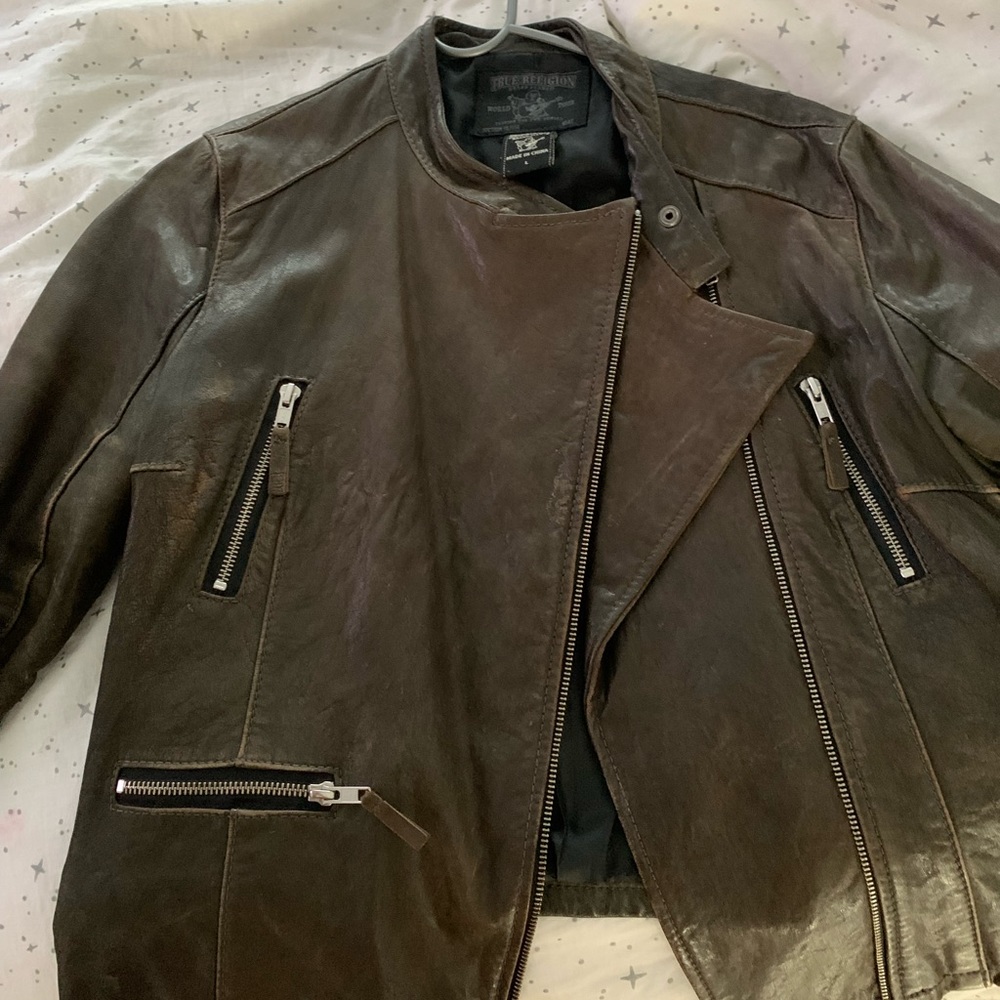 True Religion Olivia Women's Leather Motorcycle
Jacket